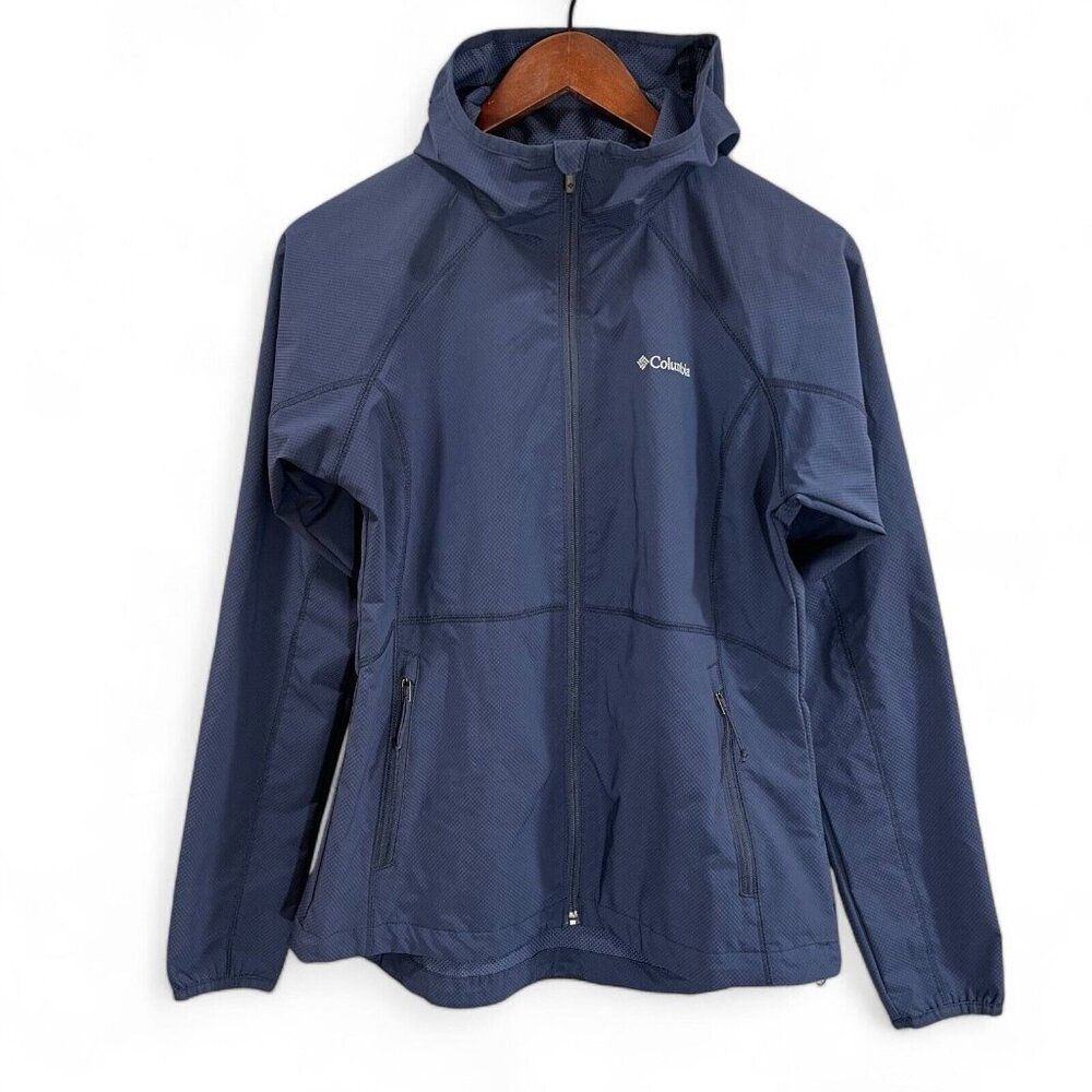 Columbia Sportswear Windbreaker Womens Size Medium  Y2K Blue Jacket